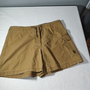 The North Face Tan Cargo Shorts with Relaxed Fit